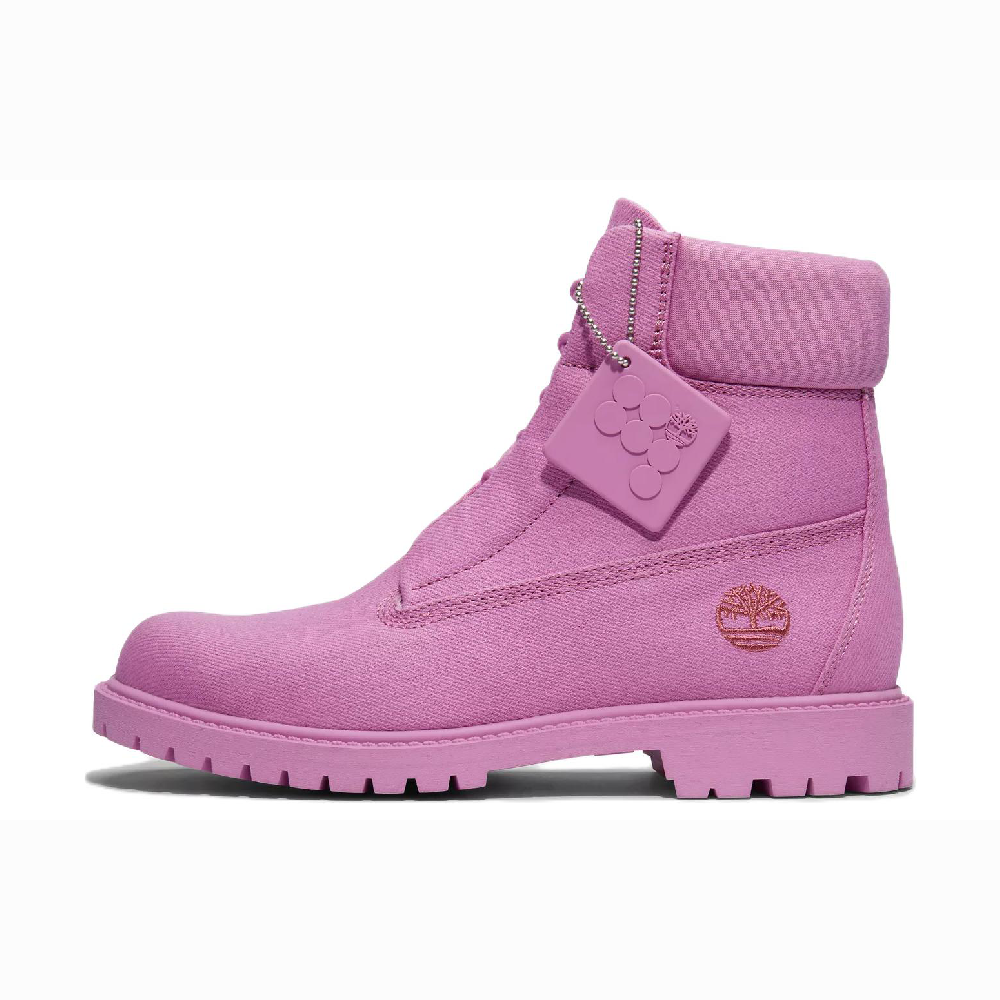 PANGAIA x Timberland Waterproof 6-inch Warm And Wear-Resistant Short Outdoor Boots Women's Pink