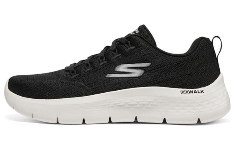 Skechers Go Walk Fle Low Top Casual Shoes Women's Black White
