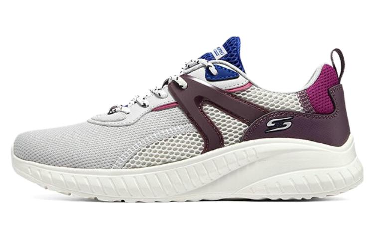 Skechers Bobs Squad Chaos Shoes 'Grey Purple White' Women's