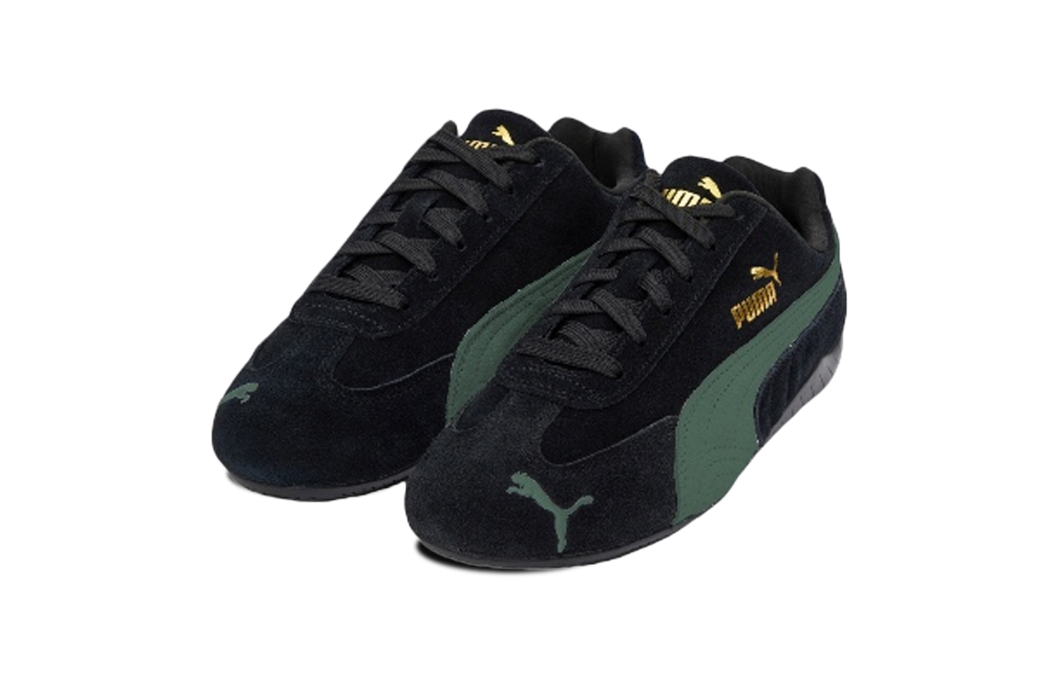 PUMA Speedcat Collection Wear resistant And Lightweight Low top Casual Shoes Unisex Black Green купить в интернет-магазине Yoocart с быстрой доставкой по России.