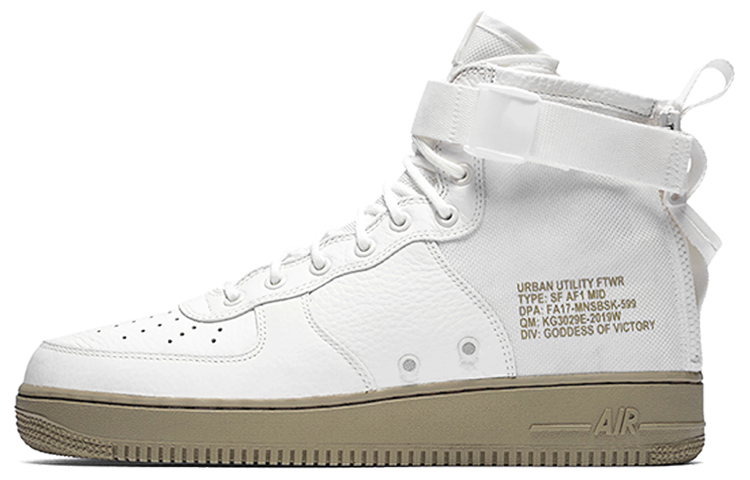 Nike Sf Air Force 1 Mid Ivory Olive