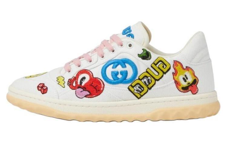 GUCCI MAC80 Low-Top Skateboard Shoes Women's White