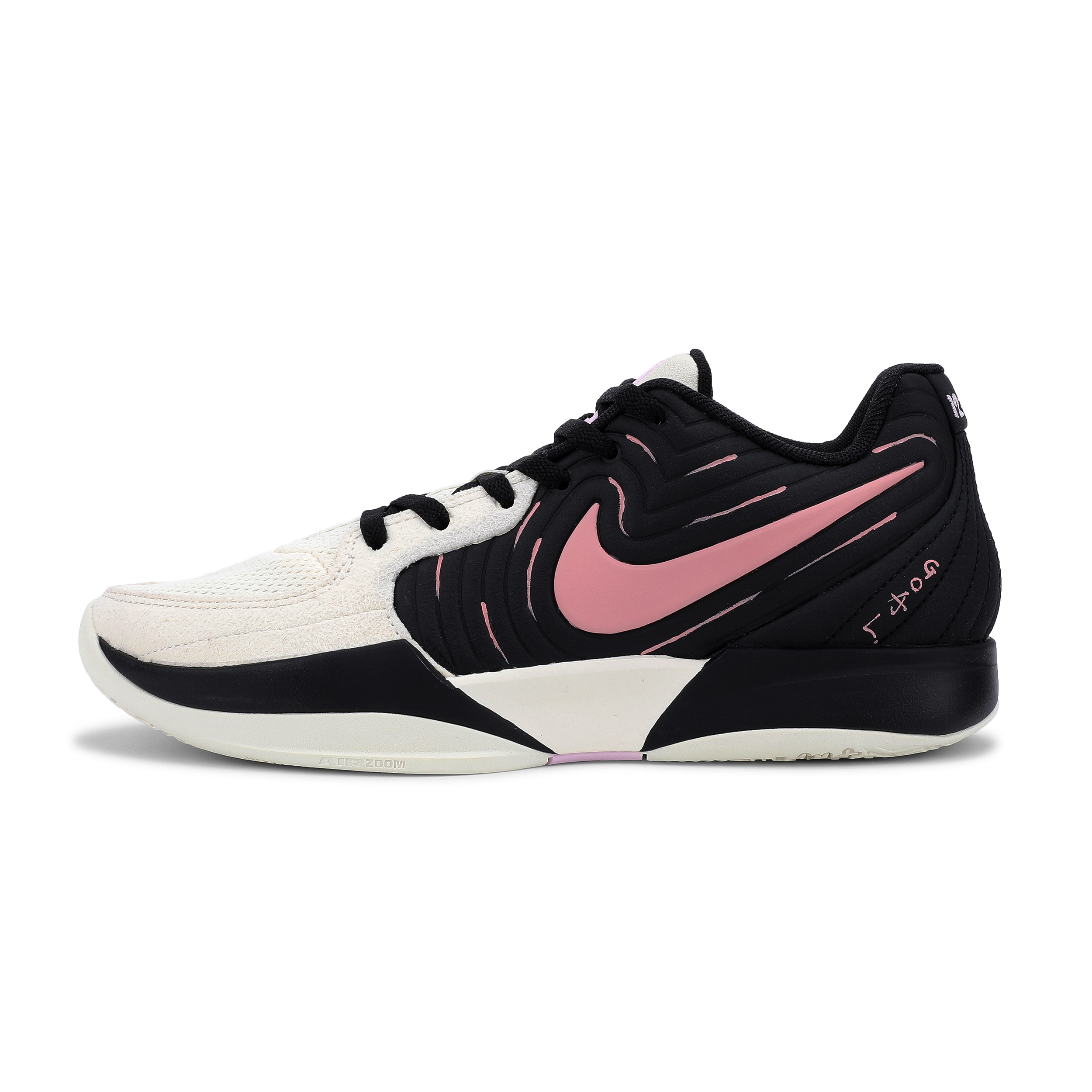 Nike Ja Morant 2 Cushioning And Abrasion Resistant Coverage Low top Basketball Shoes Men's Pink