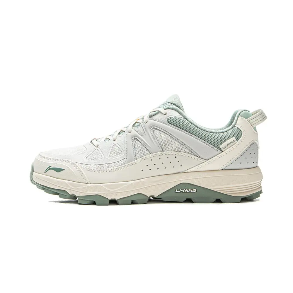 LiNing Gundam Cushioning, Abrasion Resistant, Slip Resistant, Rebound Low top Trail Running Shoes Women's Green