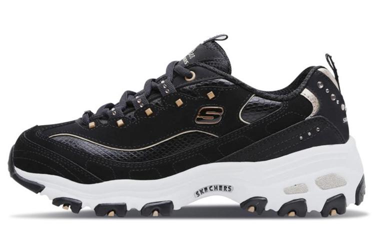 Skechers D'Lites Low Top Chunky Sneakers Women's Black