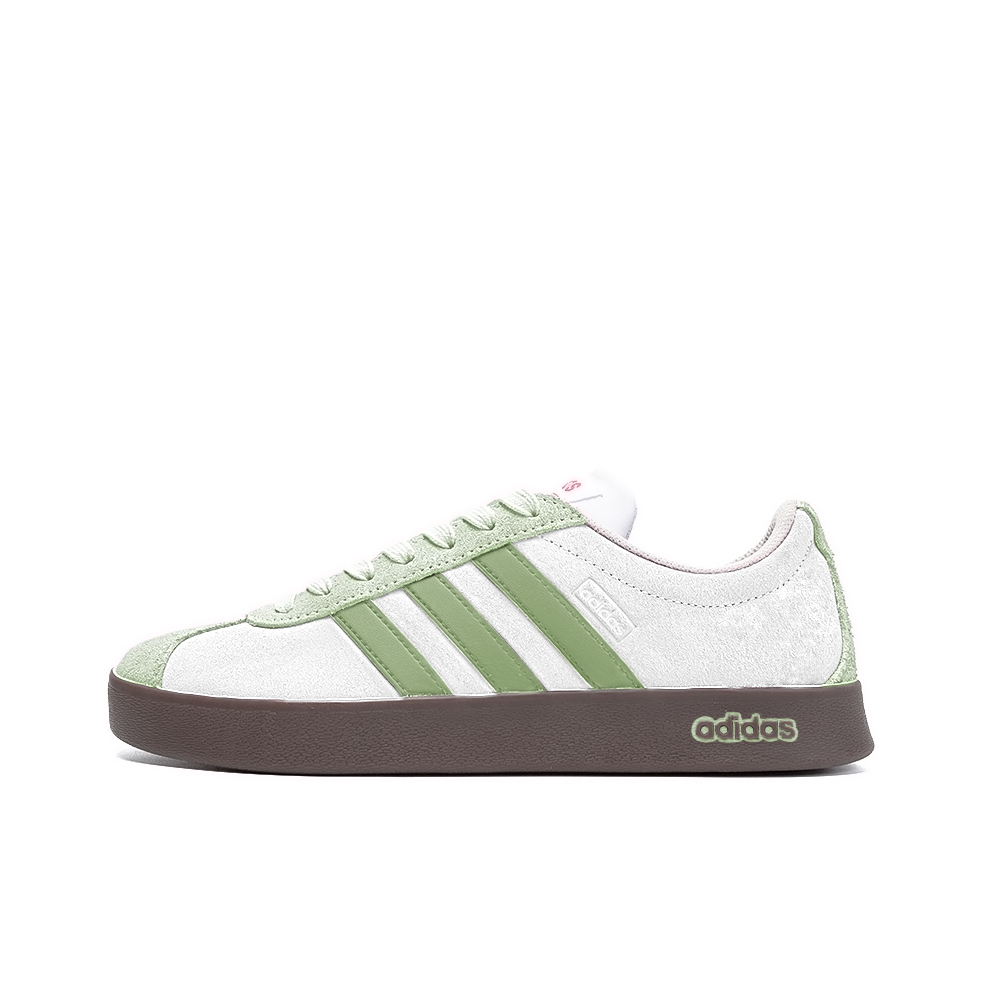 Adidas Neo Vl Court Unfinished Words, Amber Slip Resistant Low Top Skateboard Shoes Unisex Green