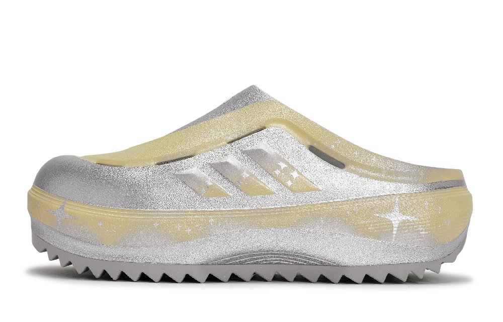 Adidas OZWAVE CLOG Abrasion Resistant Closed Toe Slippers Unisex Silver Yellow