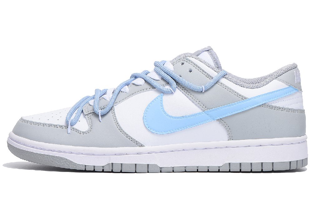 Nike Dunk Coverage Slip Resistant And Abrasion Resistant Low Top Skateboard Shoes Unisex Sky Blue