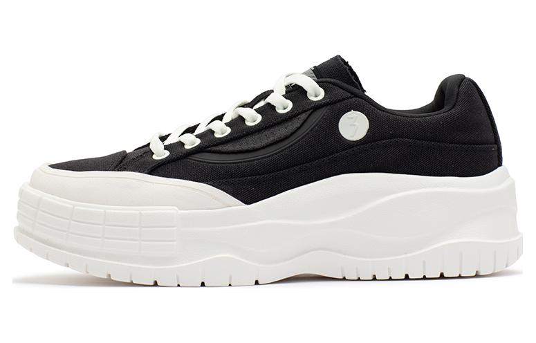 361° Anti Slip Wear Resistant Low Top Skateboard Shoes Women's Black White