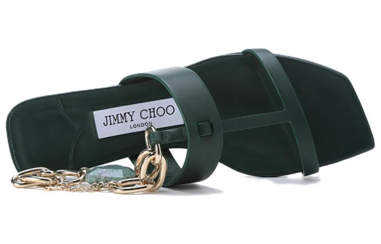 Jimmy Choo One Strap Sandals Women's Dark Green купить в интернет-магазине Yoocart с быстрой доставкой по России.
