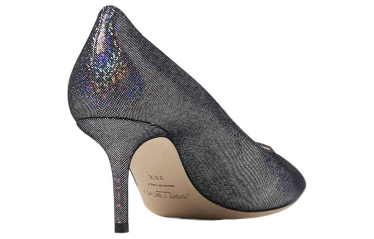 Jimmy Choo Elisa Glitter-embellished 45mm Pumps