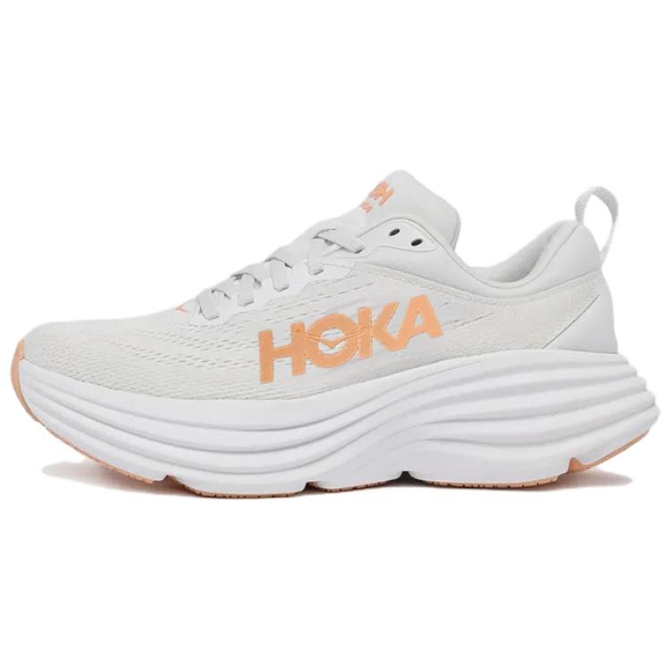 HOKA ONE ONE Bondi 8 White Cantaloupe Women's