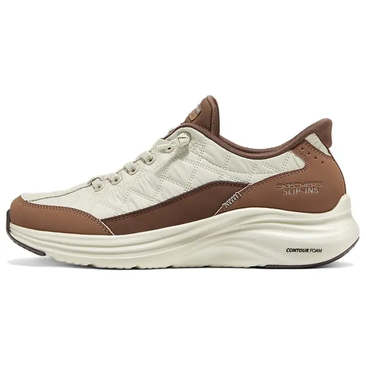 Skechers SPORT WOMENS Low top Casual Shoes Women's White Brown