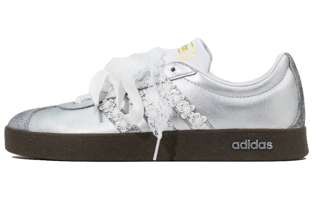 Adidas Neo VL Court 2.0 Alice's Dreamland Shock Absorbers Low Top Skateboard Shoes Unisex Silver