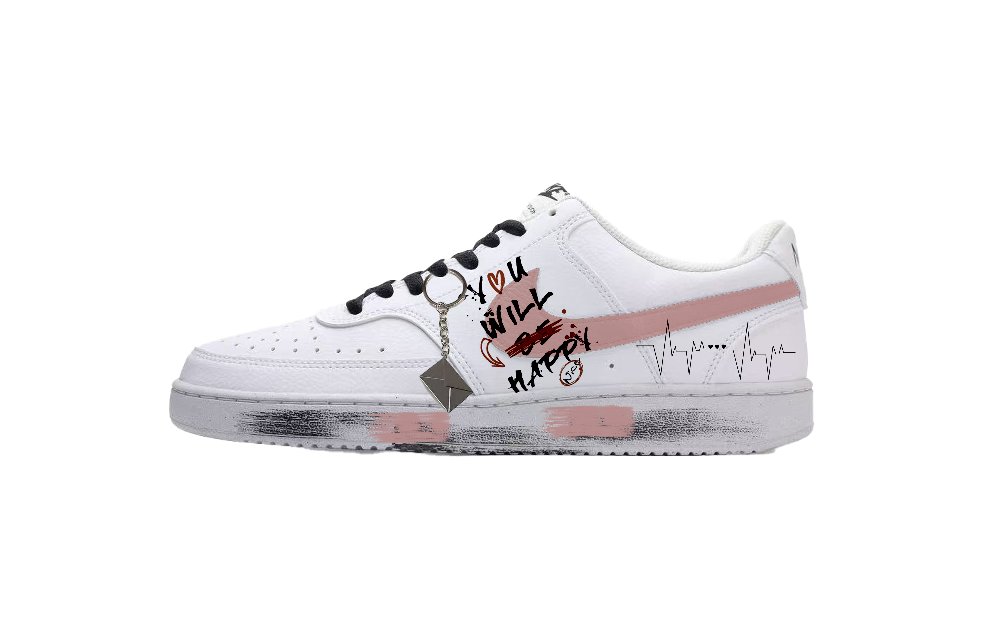 Nike Court Vision 1 Heartfelt Envelope Low-Top Skateboard Shoes Men's White