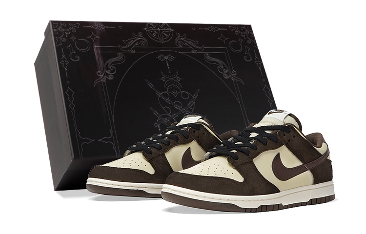 Nike Dunk Low-Top Skateboard Shoes Unisex Brown