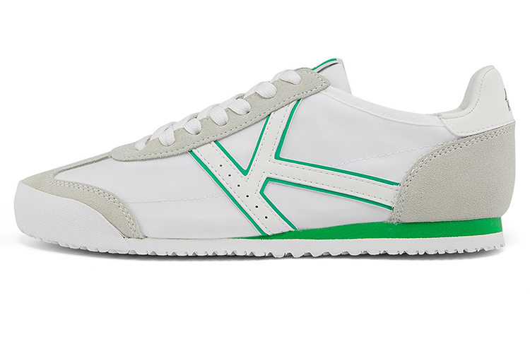 Kappa Shock Absorbers With Slip Resistant And Abrasion Resistant Properties Low Top Casual Shoes Unisex White Green