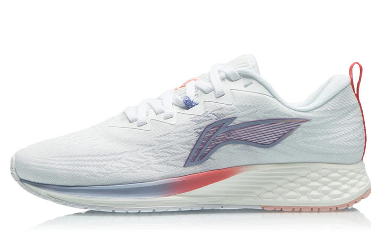 LiNing Red Hare 4 Cushioning Anti-Slip And Wear-Resistant Low-Top Running Shoes Women's White Gray Red Blue