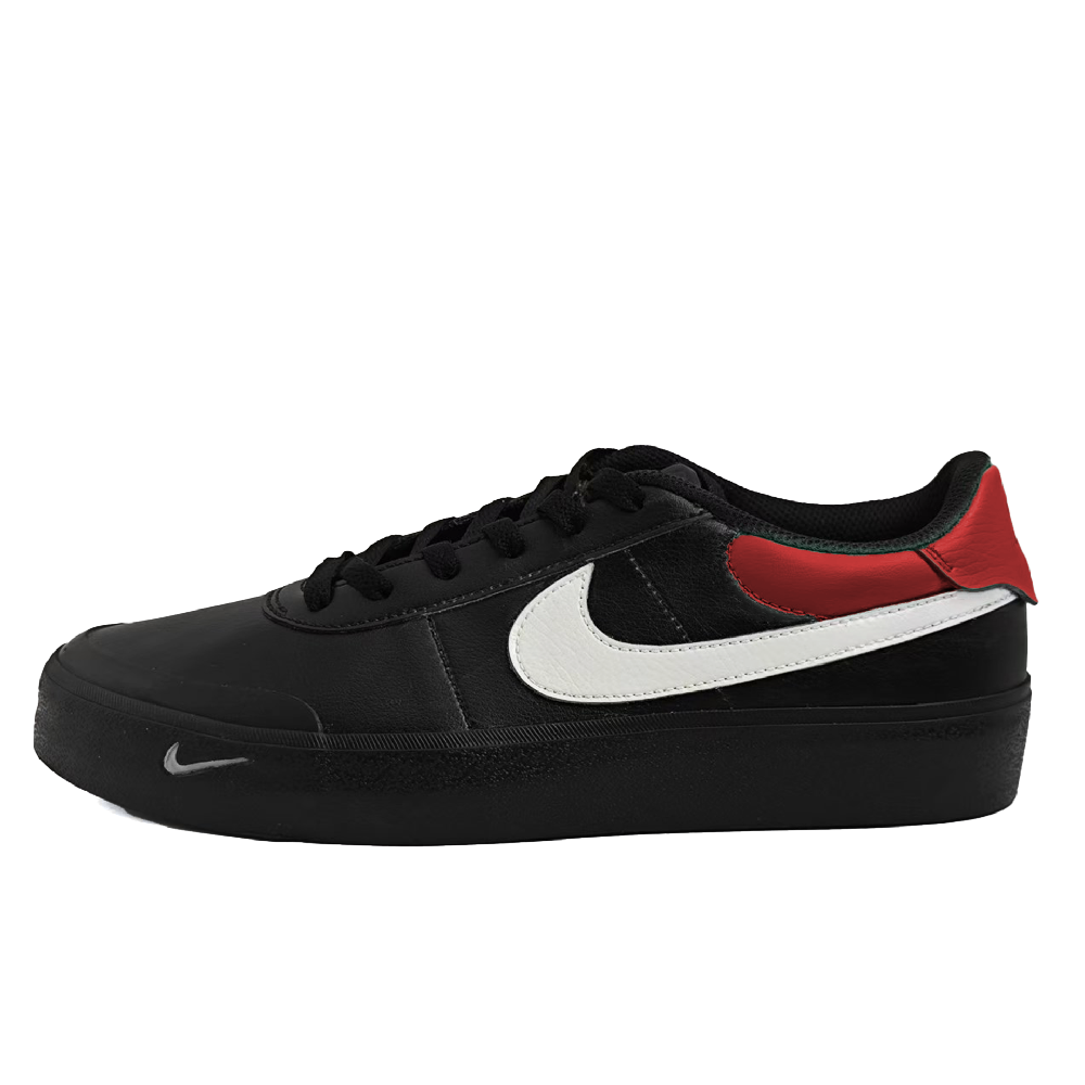 Nike Court Shot Low Top Skateboard Shoes Unisex Black White Red