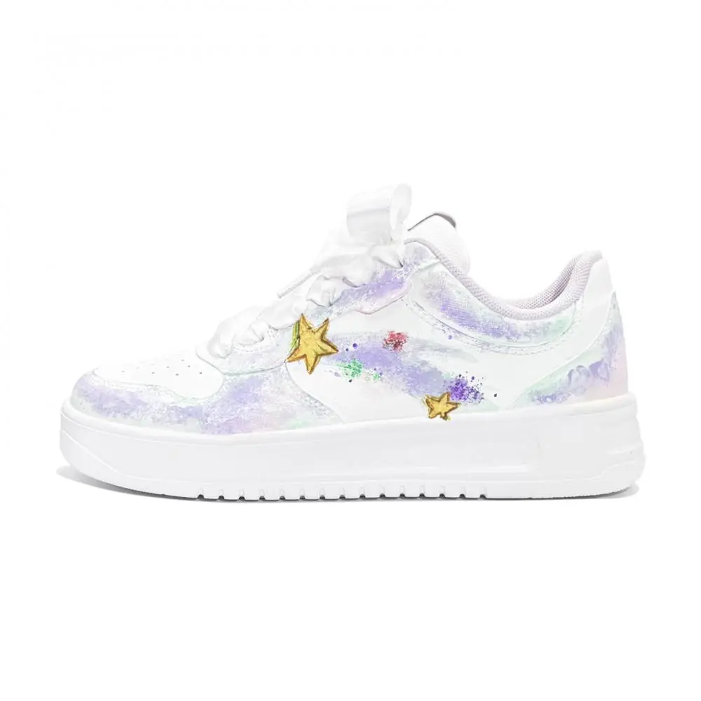 Anta Relaxed Coverage Waterproof Abrasion Resistant Low top Skateboard Shoes Women's Multicolor