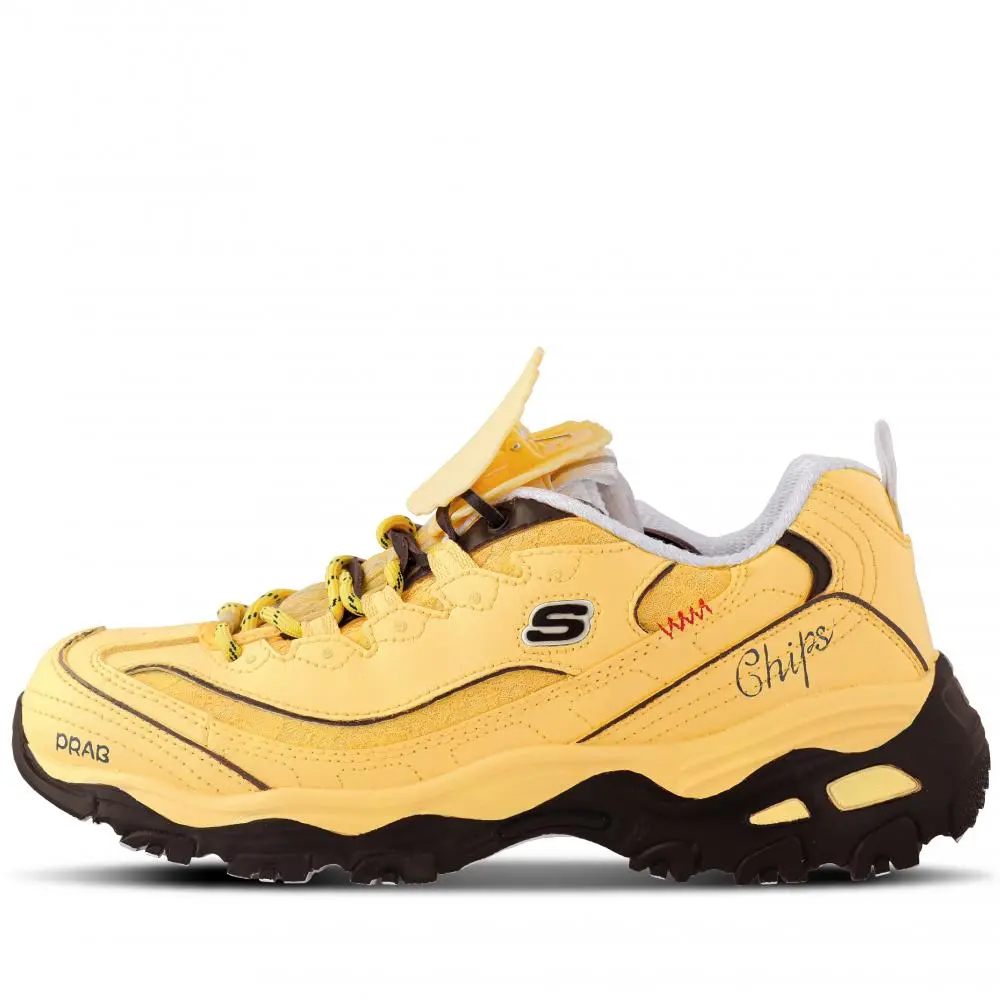 Skechers D'Lites 1.0 Chunky Sneakers Women's Low top Yellow/Brown