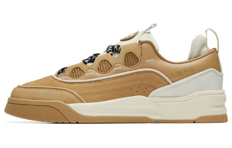 Anta Jie Ao Wear resistant And Lightweight Low Top Skateboard Shoes Men's Tawny