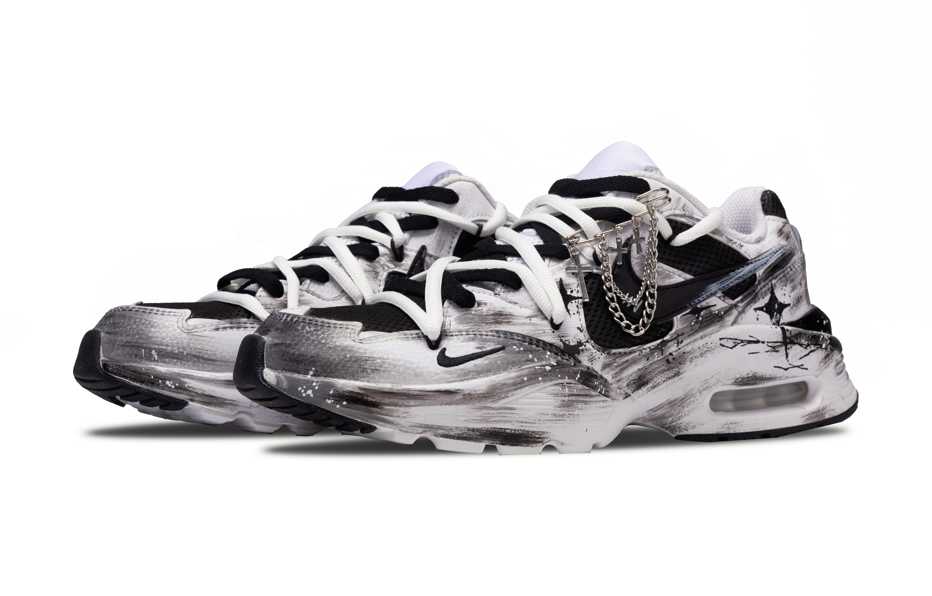 Nike Air Max Fusion Low top Running Shoes Unisex Black White купить в интернет-магазине Yoocart с быстрой доставкой по России.