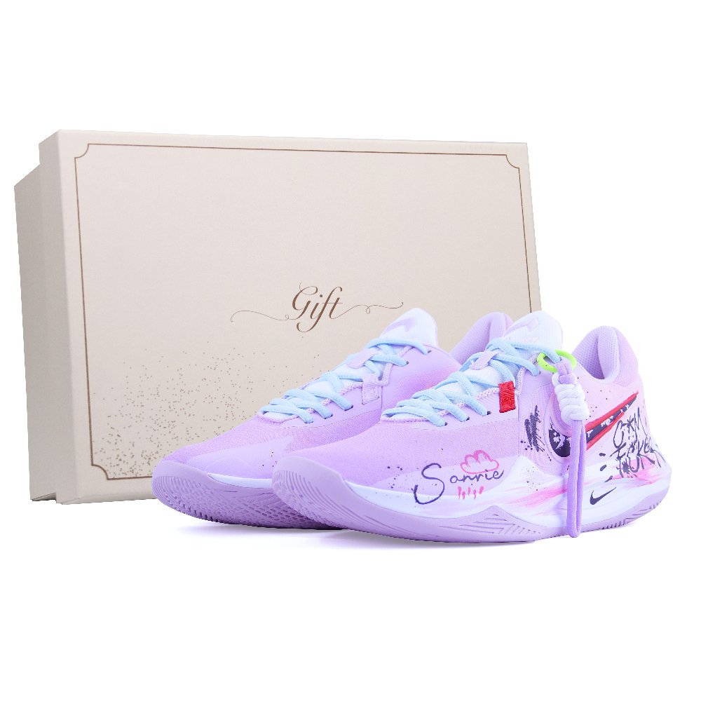 Nike Precision 6 Basketball Shoes Men Low Top Purple, Pink