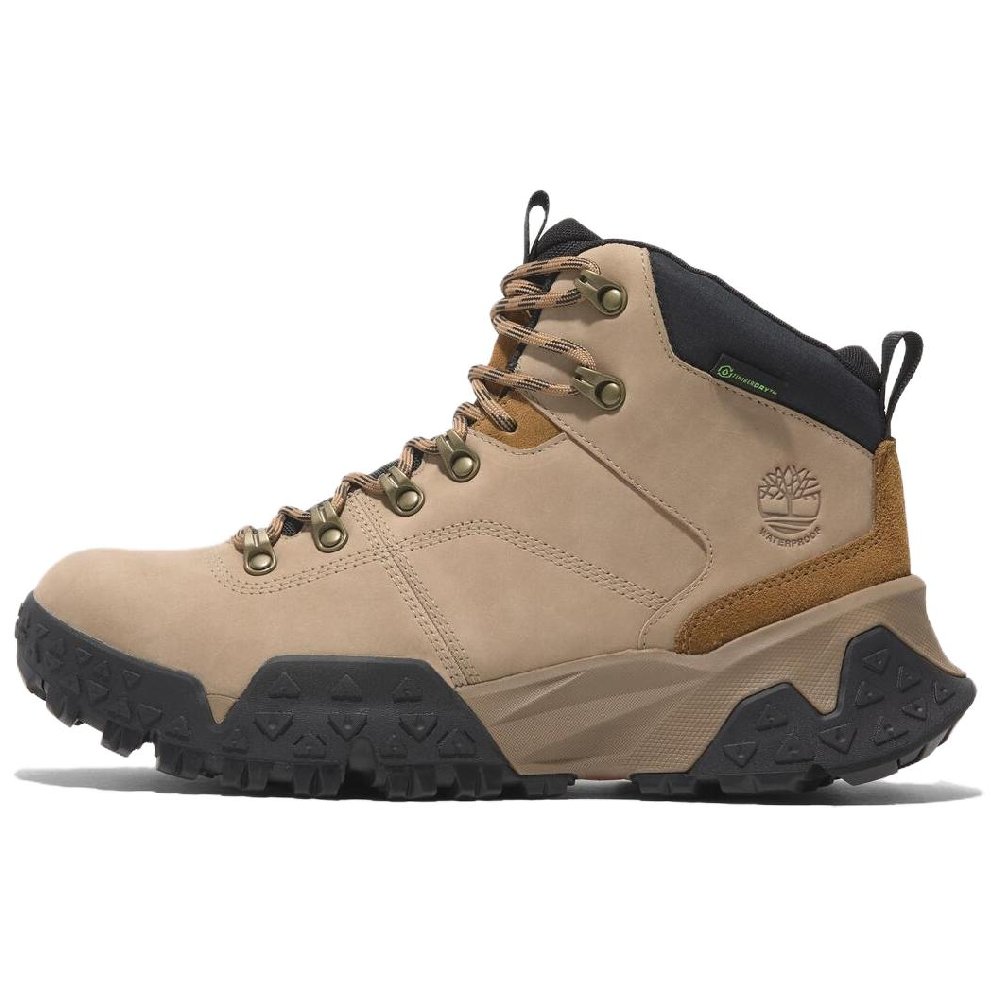 Timberland Slip-Resistant Water-Resistant Mid-Top Outdoor Shoes Men's Beige