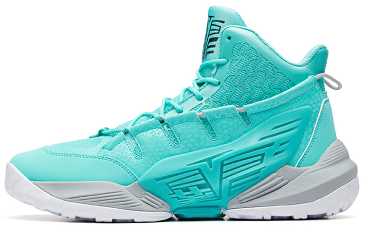 Anta Overbearing High top Basketball Shoes Men's Lake Blue
