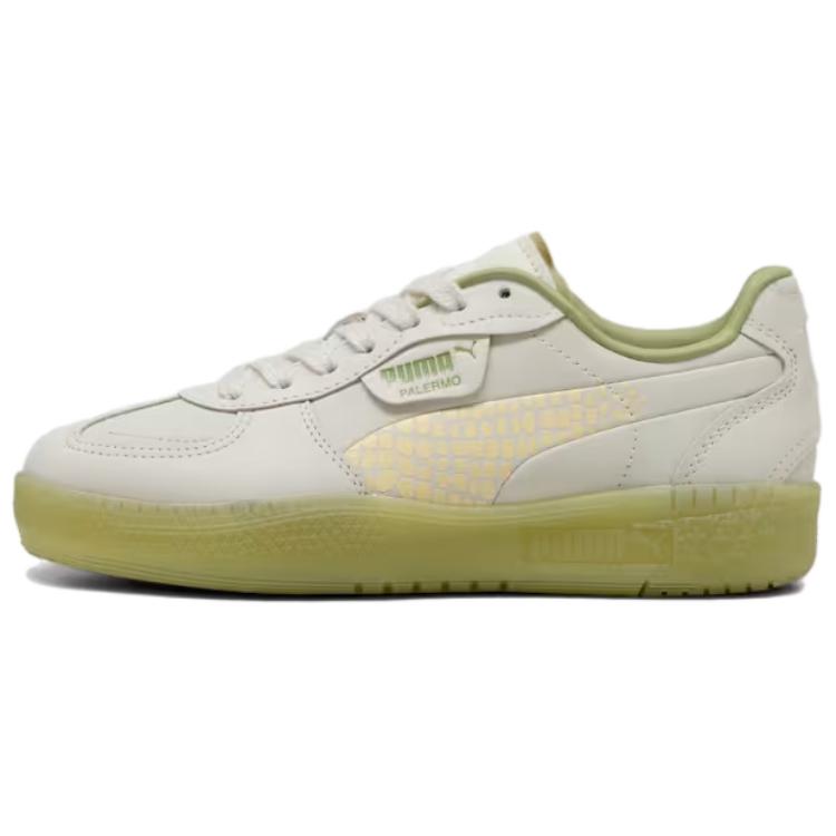 PUMA Palermo Anti Slip Wear Resistant Low Top Skateboard Shoes Women's Light Gray