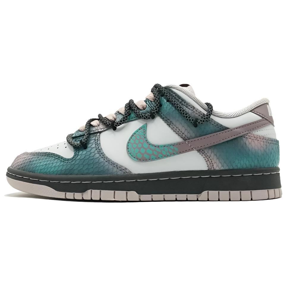 Nike Dunk Low Top Skateboard Shoes Unisex Cyan
