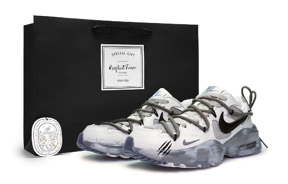 Nike Air Max Fusion Cushioning Anti-Slip And Wear-Resistant Low-Top Casual Running Shoes Women's Gray