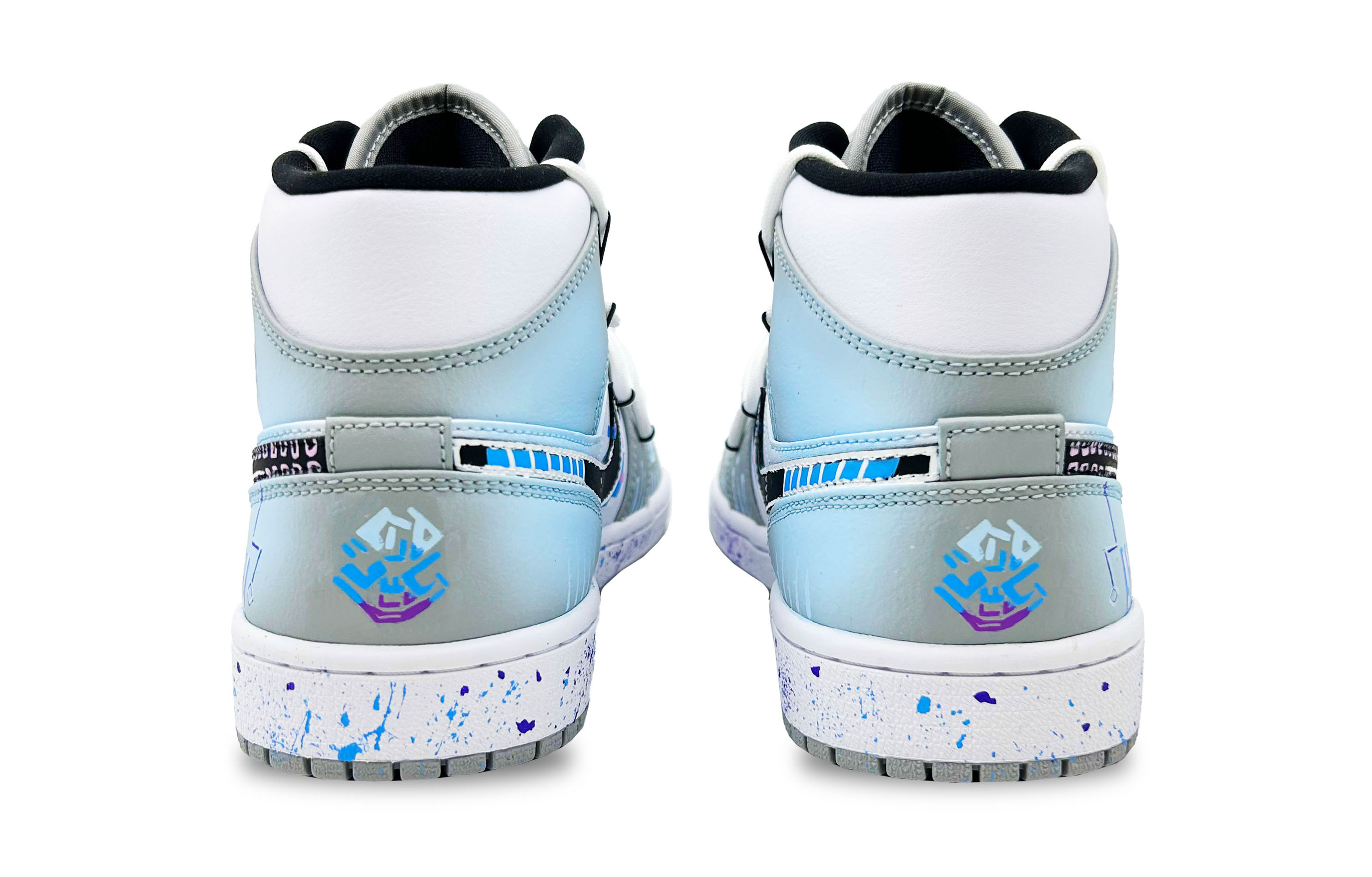 Jordan Air Jordan 1 Mid top Vintage Basketball Shoes Men's Blue Gray купить в интернет-магазине Yoocart с быстрой доставкой по России.