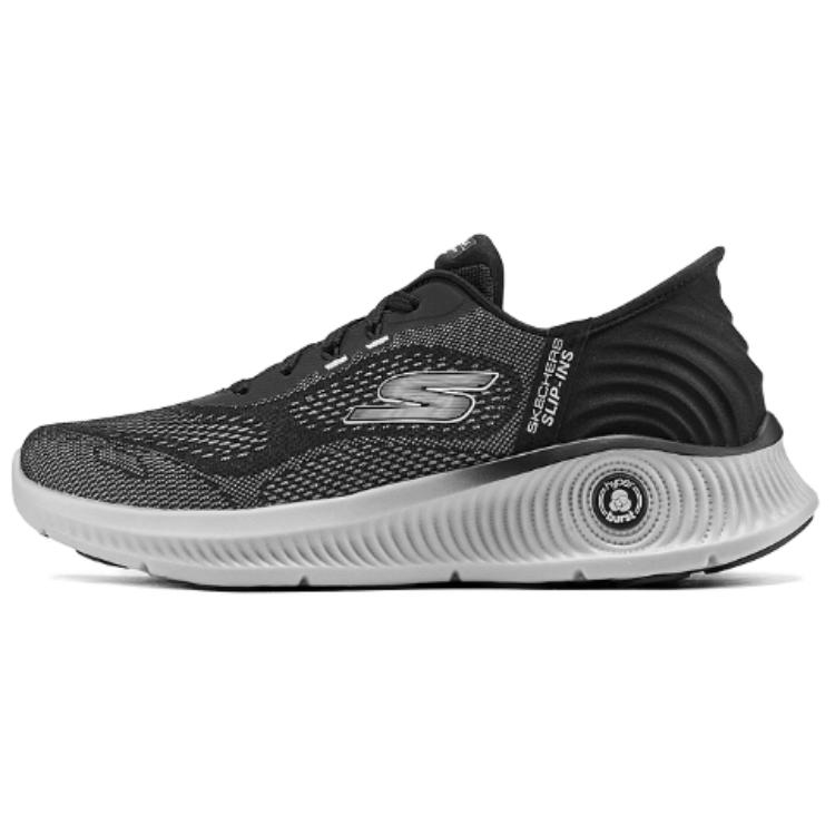 Skechers MEN'S GO WALK Abrasion Resistant Rebound Casual Shoes Men's Black Gray