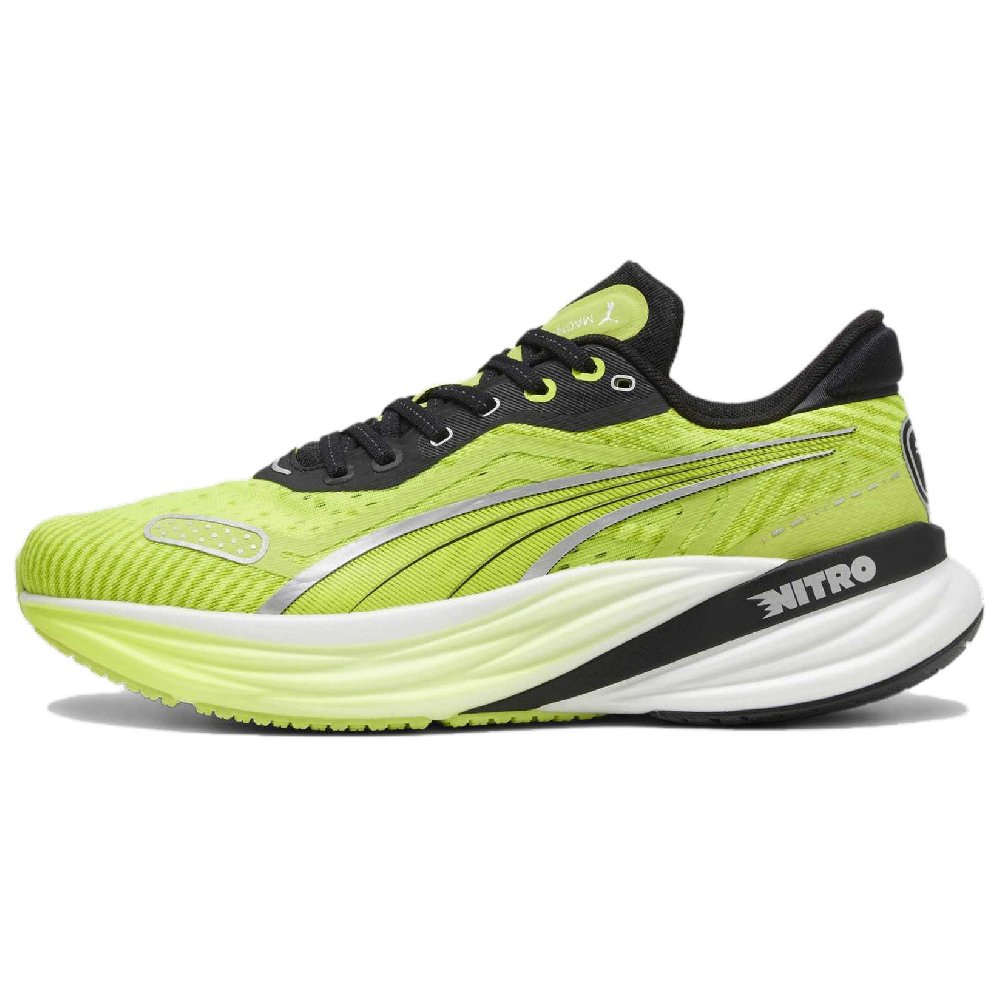 PUMA Magnify Nitro 2 Cushioning Wear-Resistant Low-Top Casual Running Shoes Men's Light Green
