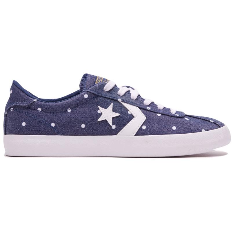 Converse Cons Anti-Slip Wear-Resistant Low-Top Canvas Shoes Unisex Blue