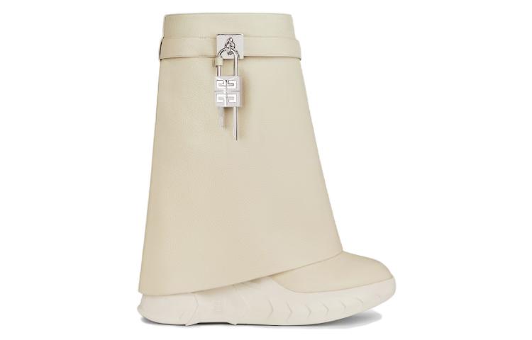 Givenchy Shark Lock Biker Ankle Boots 8cm Women's Light Umber купить в интернет-магазине Yoocart с быстрой доставкой по России.