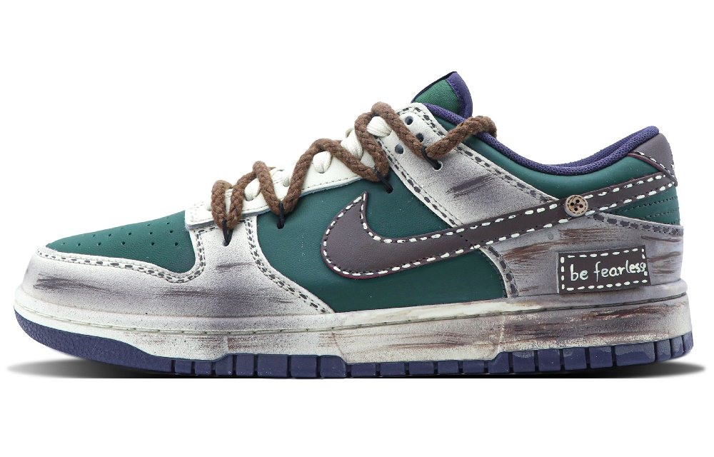Nike Dunk Slip Resistant Cushioning Abrasion Resistant Low Top Skateboard Shoes Men's Army Green