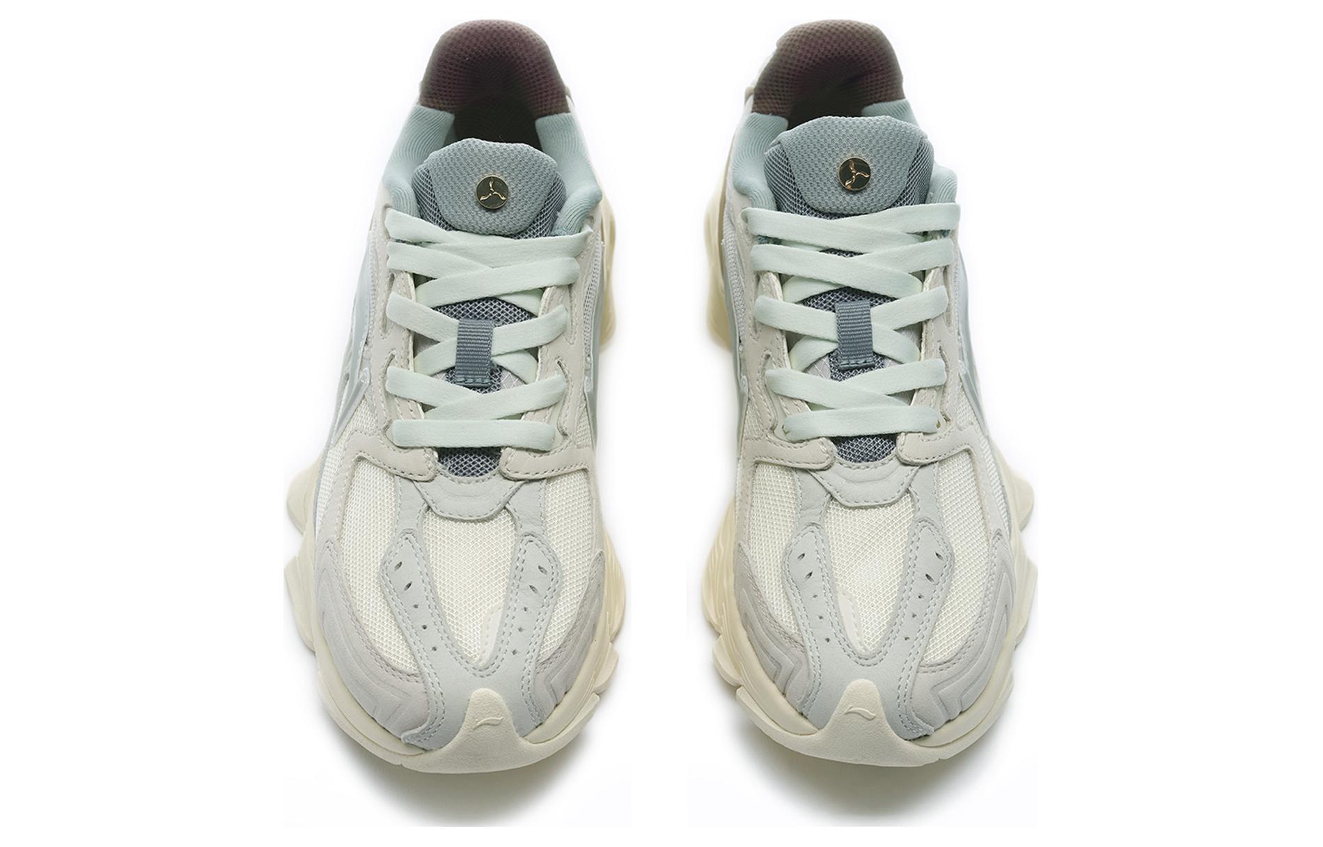 LI-NING 1990 Wear-Resistant Low-Top Casual Shoes Women's Gray
