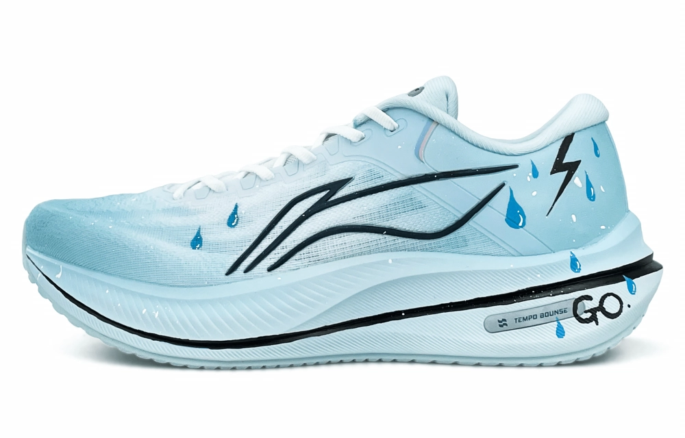 LiNing Yueying 5 Slip Resistant, Abrasion Resistant, Lightweight Low top Casual Running Shoes Men's Fresh Blue