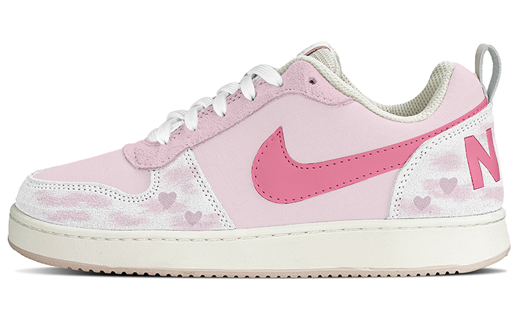 Nike Court Borough Low PRM Abrasion-Resistant Slip-Resistant Low-Top Skateboard Shoes Women's Pink