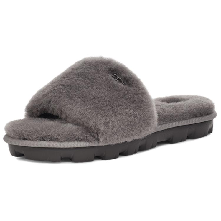 UGG Odor-Resistant Abrasion-Resistant Slide Slippers Women's Charcoal Gray