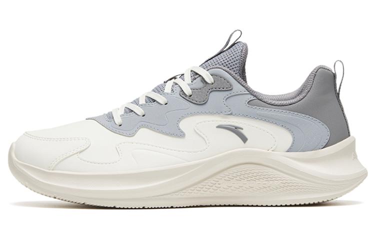 Anta Walk Cushioning Low Top Casual Running Shoes Men's White Gray