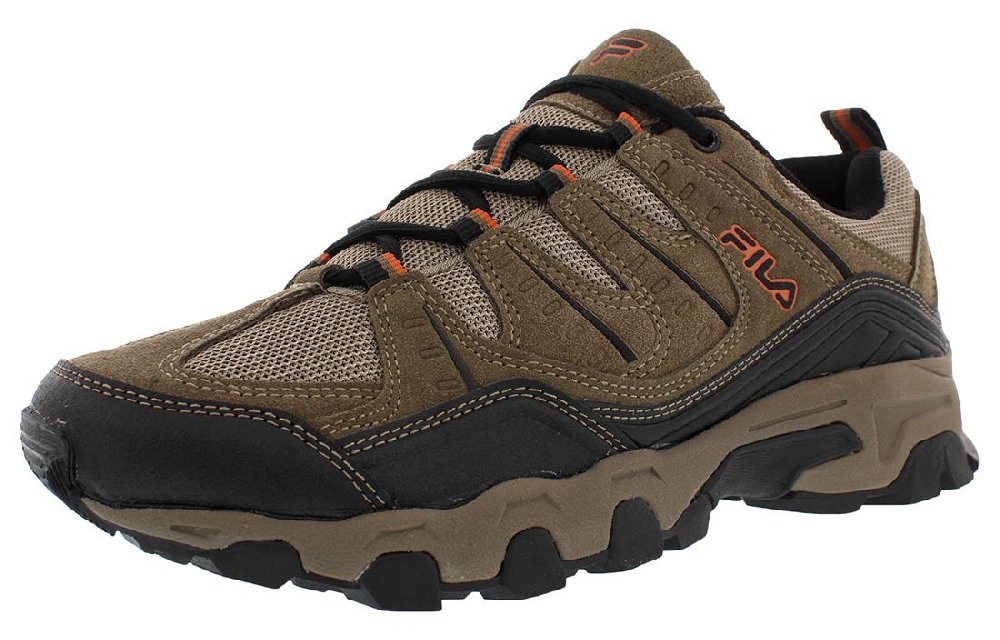 FILA Midland Rugged Trail Cushioning Lightweight Low Top Outdoor Shoes Men's Brown