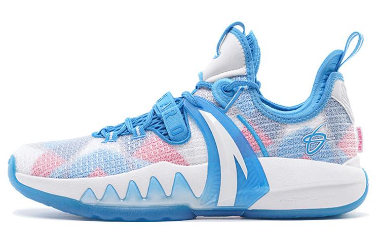 Anta GH2 'Go Hard' Cushioning Anti-Slip And Wear-Resistant Low-Top Basketball Shoes Men's White Blue