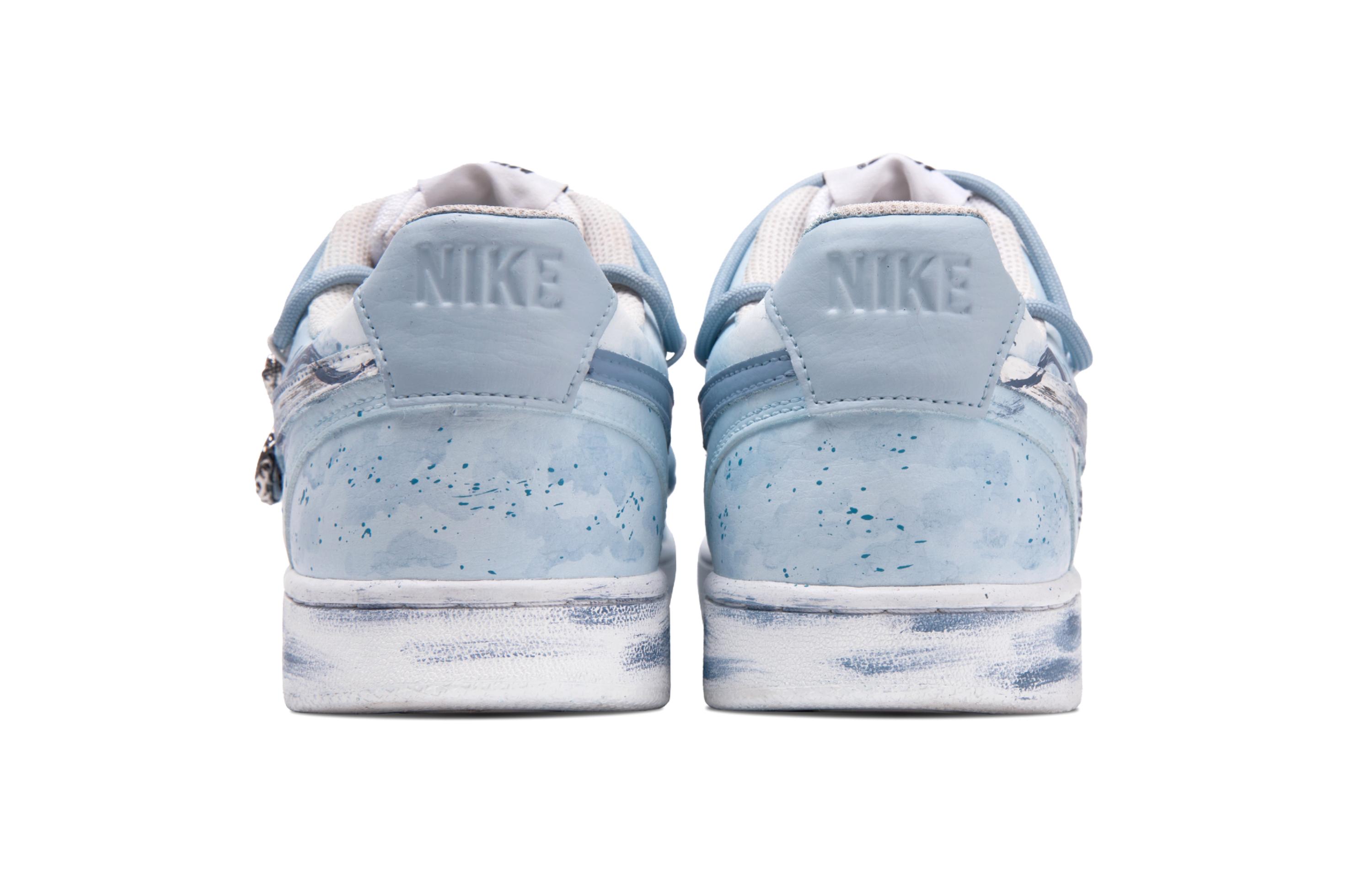 Nike Court Vision Low Skateboard Shoes Men's Low Top Blue/White купить в интернет-магазине Yoocart с быстрой доставкой по России.