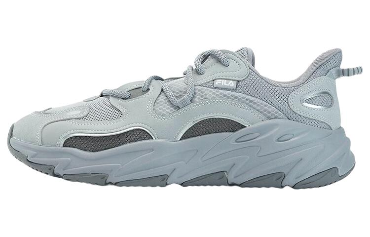 FILA WAVE Breathable Low Top Running Shoes Men's Gray Blue