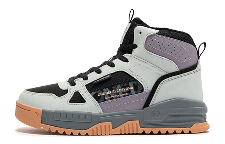 361° Abrasion Resistant High Top Skateboard Shoes Women's Gray Black