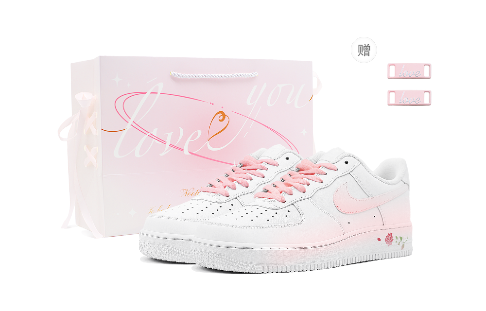 Nike Air Force 1 Skateboard Shoes Women's Low top White/Pink